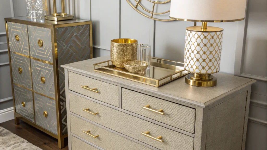 Incorporate Metallic Accents