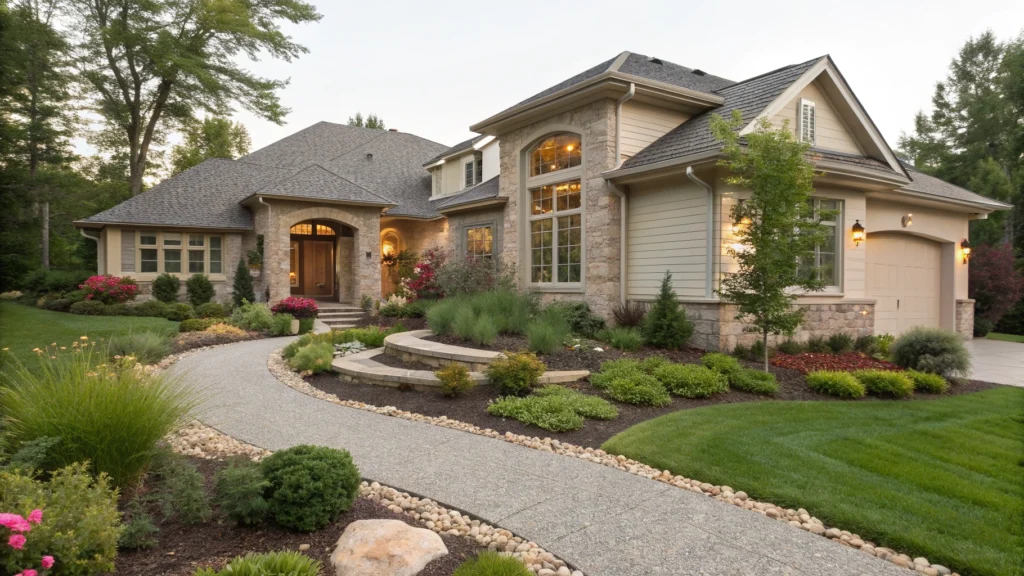 Landscaping That Frames the Home