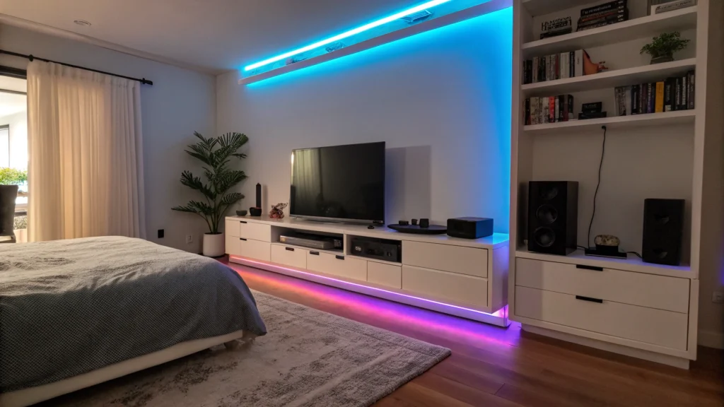 6. Use LED Strips for Ambience