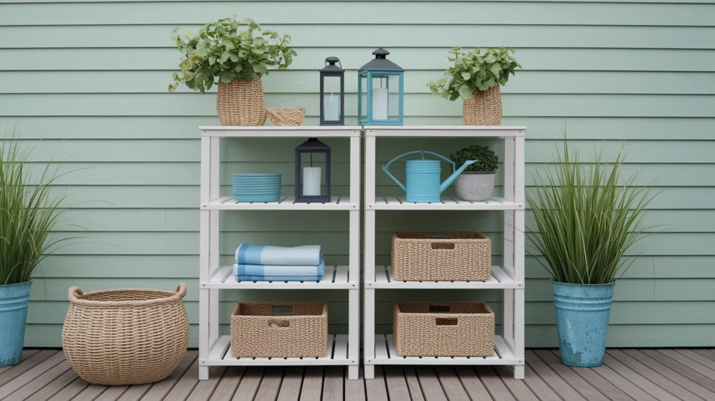 8. Tall Outdoor Shelving Units
