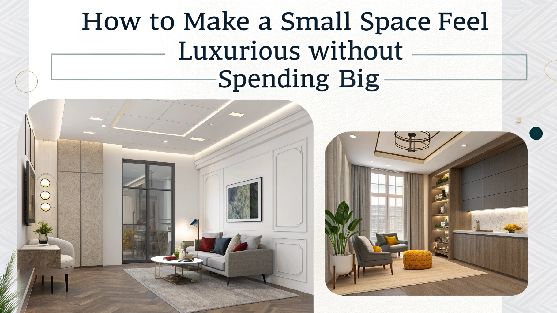 How to Make a Small Space Feel Luxurious Without Spending Big