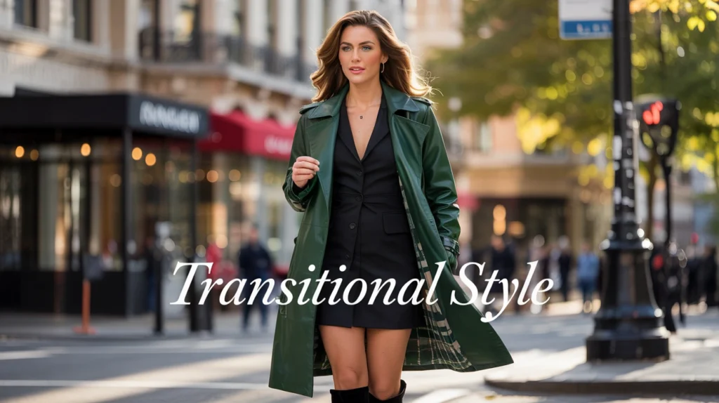 8. The Statement Trench Coat & Bare Legs A Bold, Transitional Move