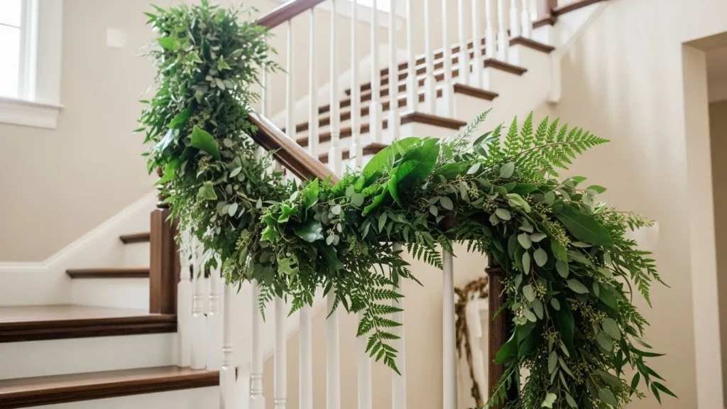 1. Lush Green Garland with Natural Flow