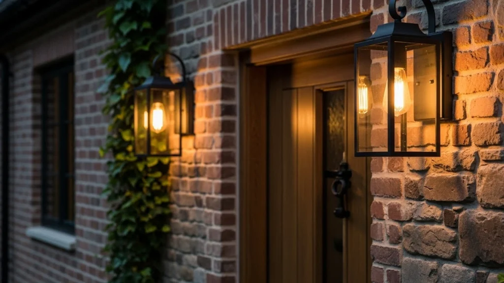 1. Traditional Lantern Wall Lights.