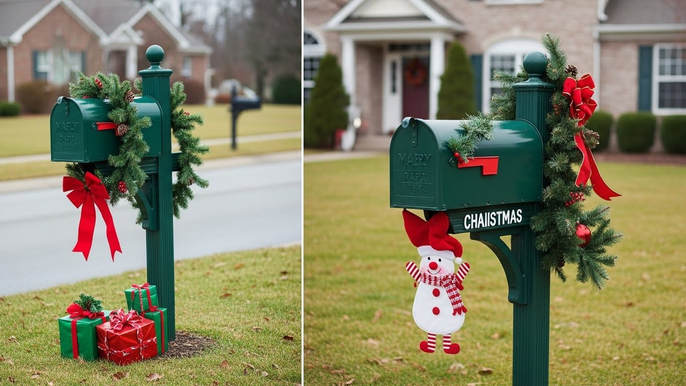 10 Christmas Mailbox Ideas to Add Festive Curb Appeal