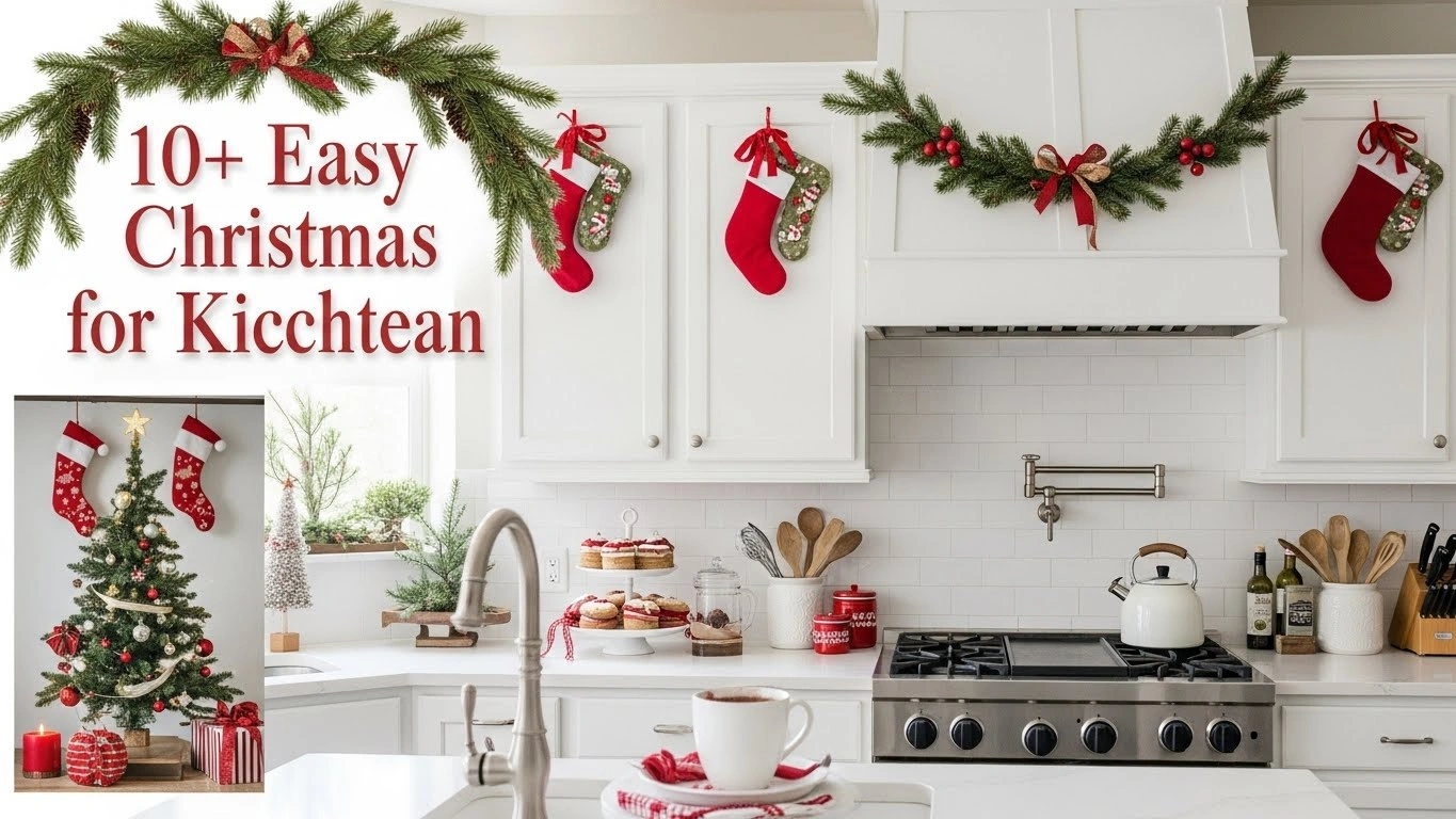 10+ Easy Christmas Decor for Kitchen Cabinets