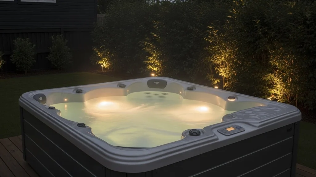 10 Jacuzzi Outdoor Lighting Ideas for a Relaxing Backyard Spa