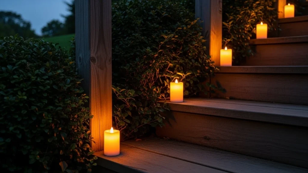 11. Candle-Inspired Accent Lighting