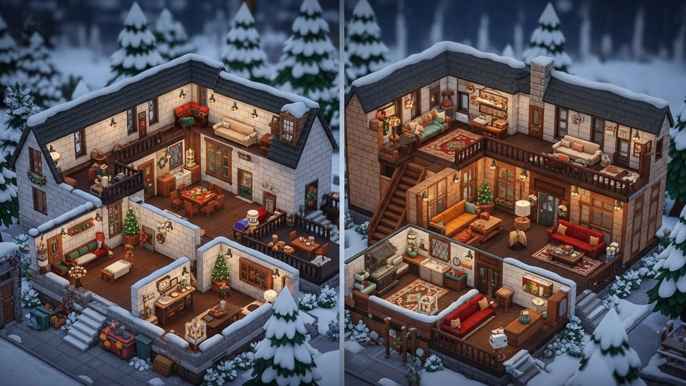 12 Christmas Bloxburg House Ideas for a Cozy Winter Build
