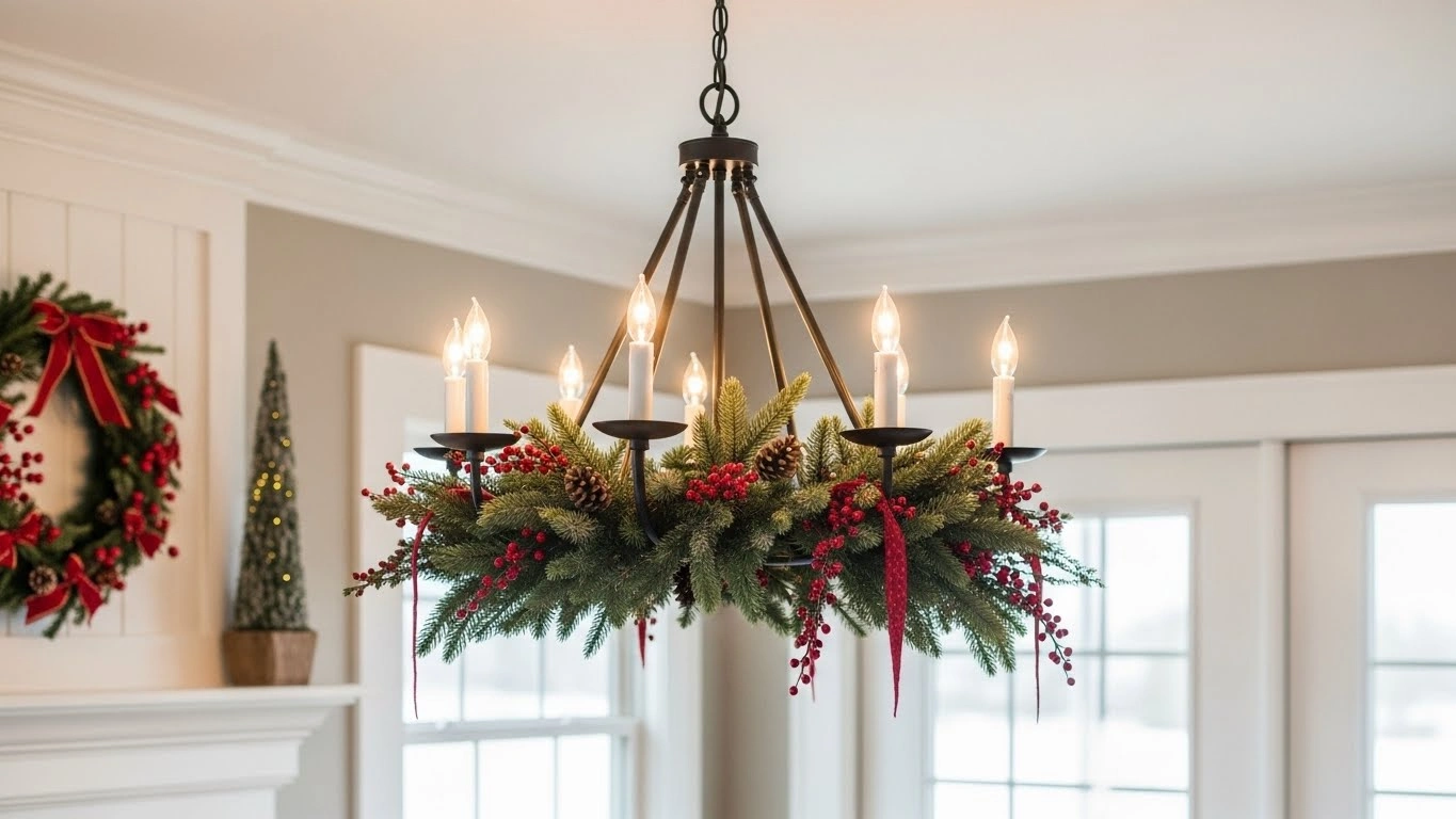 12 Christmas Chandelier Decor Ideas for a Festive Home