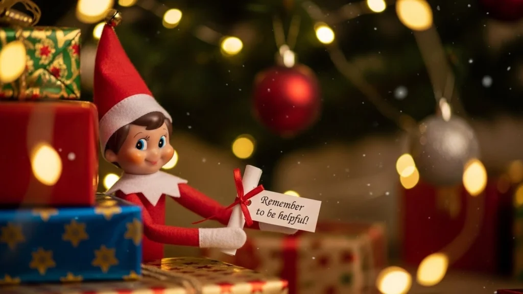 12. Elf Leaving a Kind Note