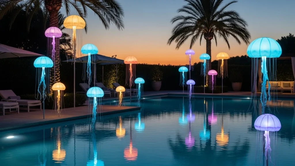 3. Poolside Jellyfish Glow.