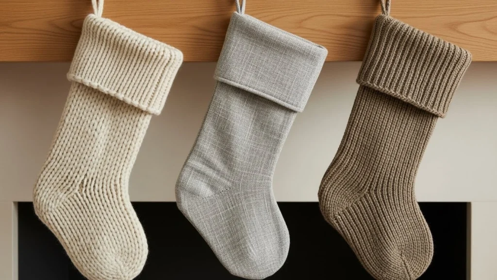 3. Simple Stockings with Texture
