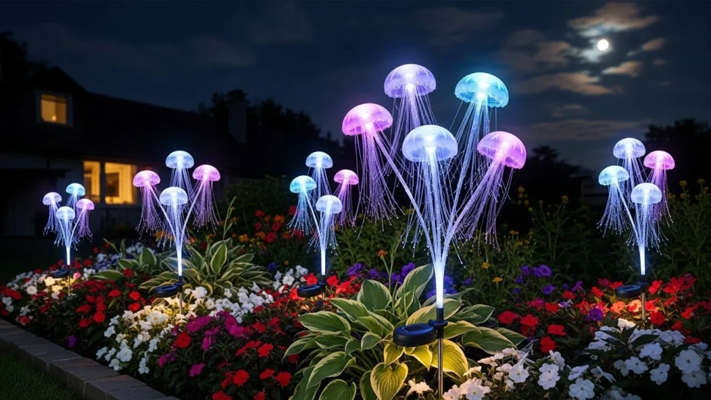 4. Solar Jellyfish Stake Lights.