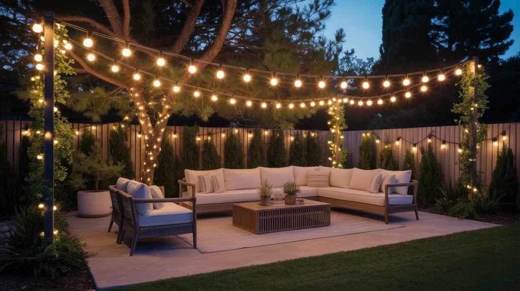 5. Use String Lights to Add Magic and Atmosphere