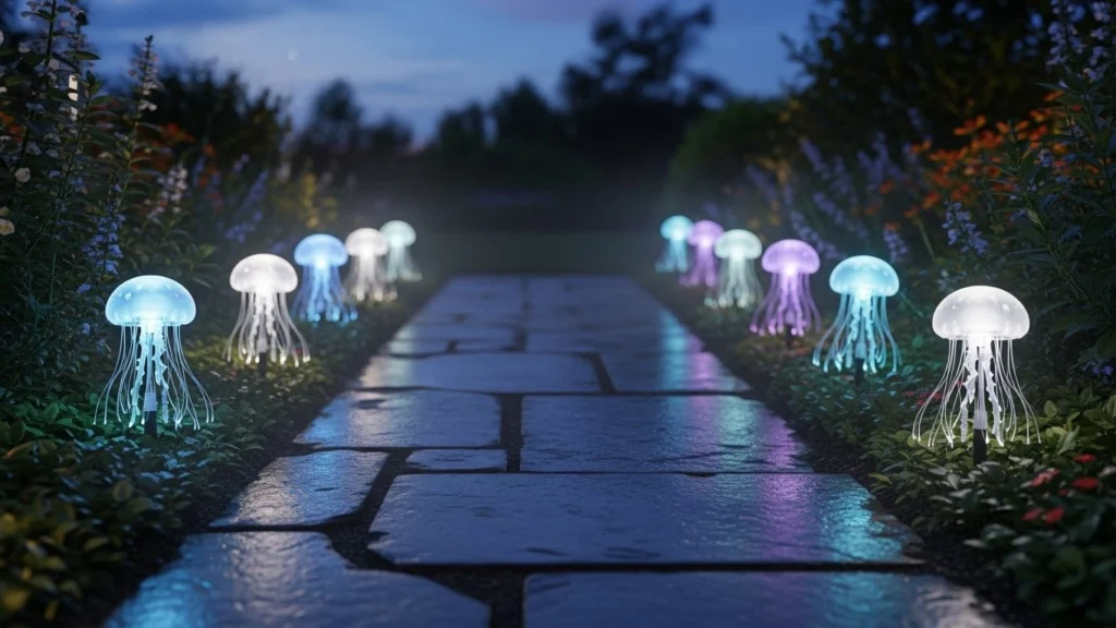 5. Pathway Accent Jellyfish Lights