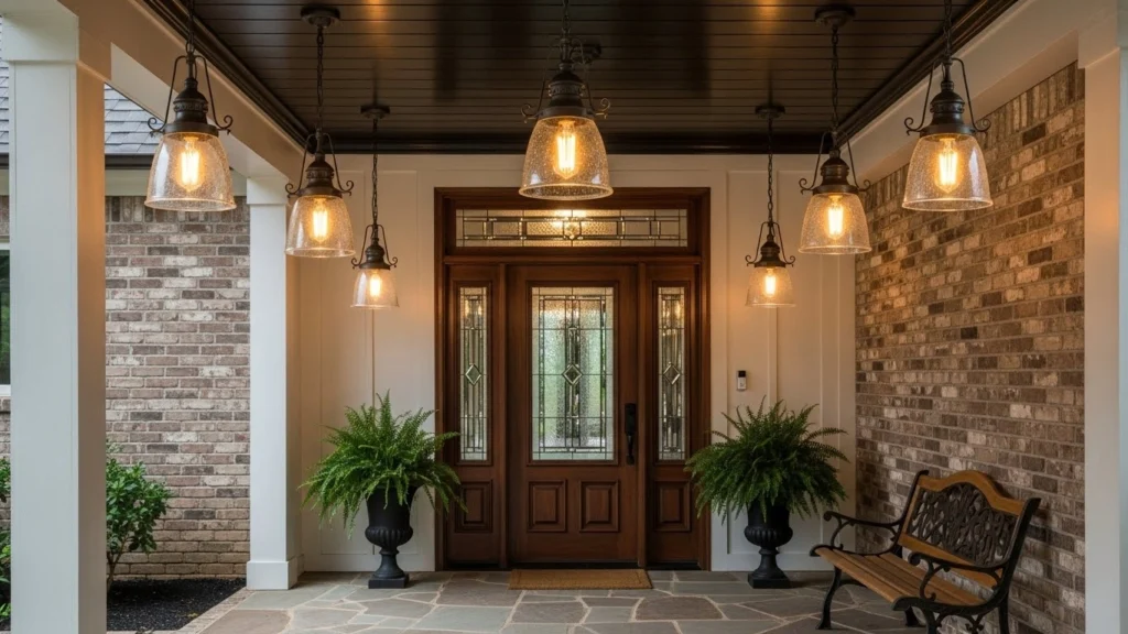 5. Pendant Lights for Covered Entries