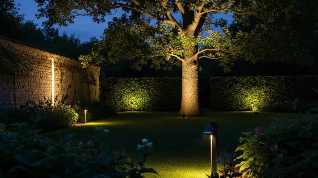 7. Garden Spike and Uplights