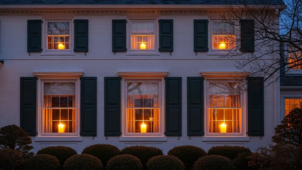 7. Window Candles for a Classic Look