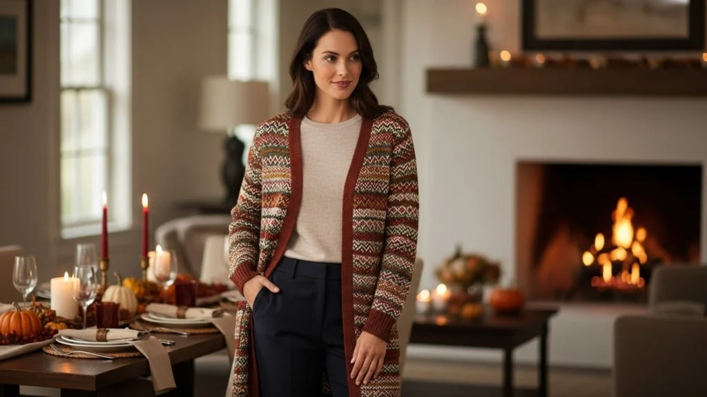 8. Layered Look with a Long Cardigan