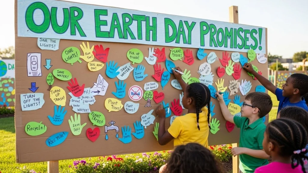 11. Earth Day Pledge Wall