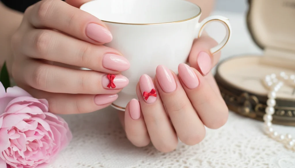 Classic Blush Nails