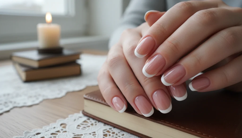 Classic Blush French Tips