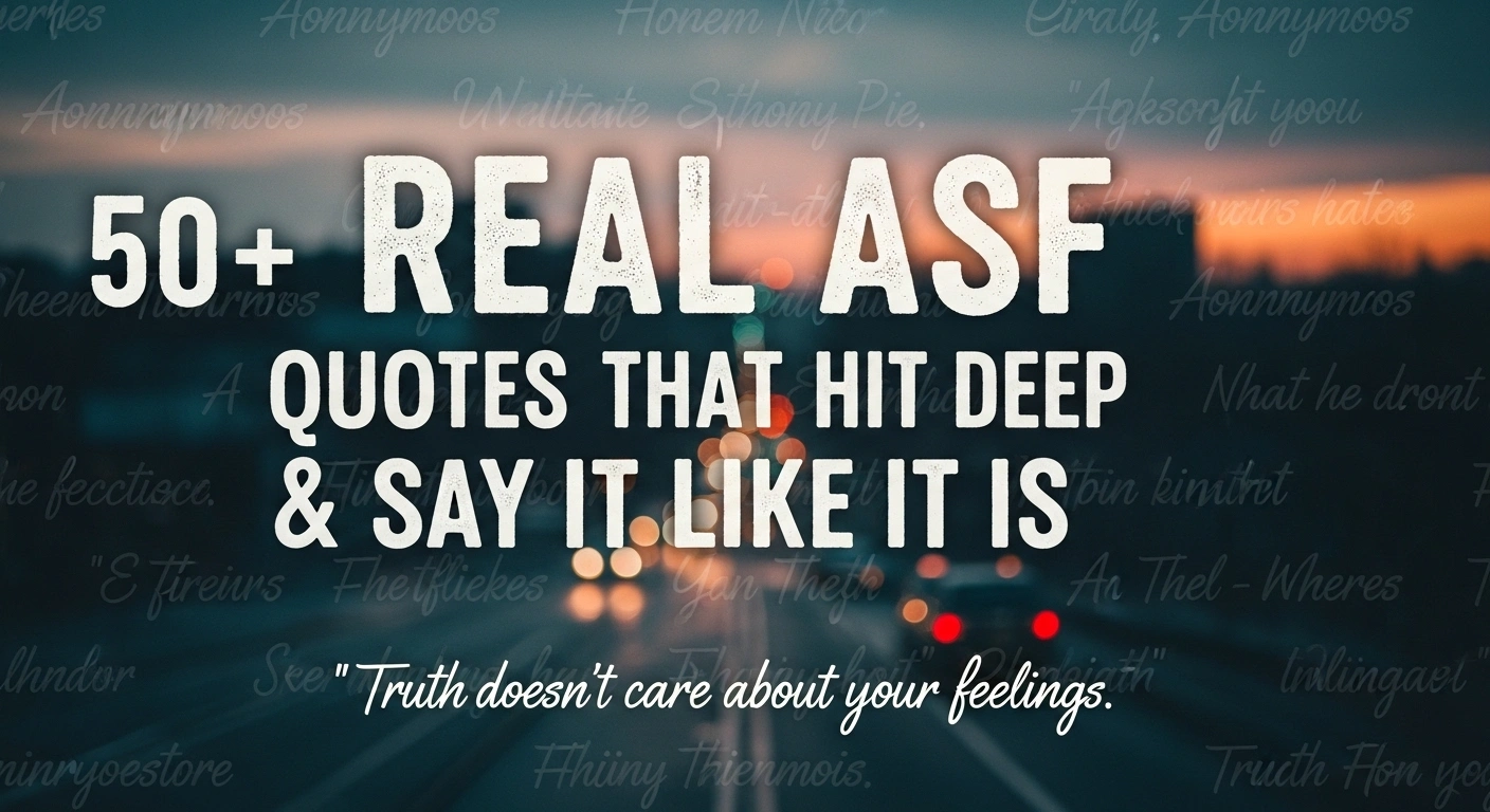 50+ Real ASF Quotes That Hit Deep & Say It Like It Is