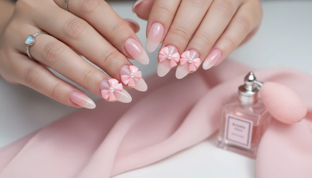 pink_bow_nails
