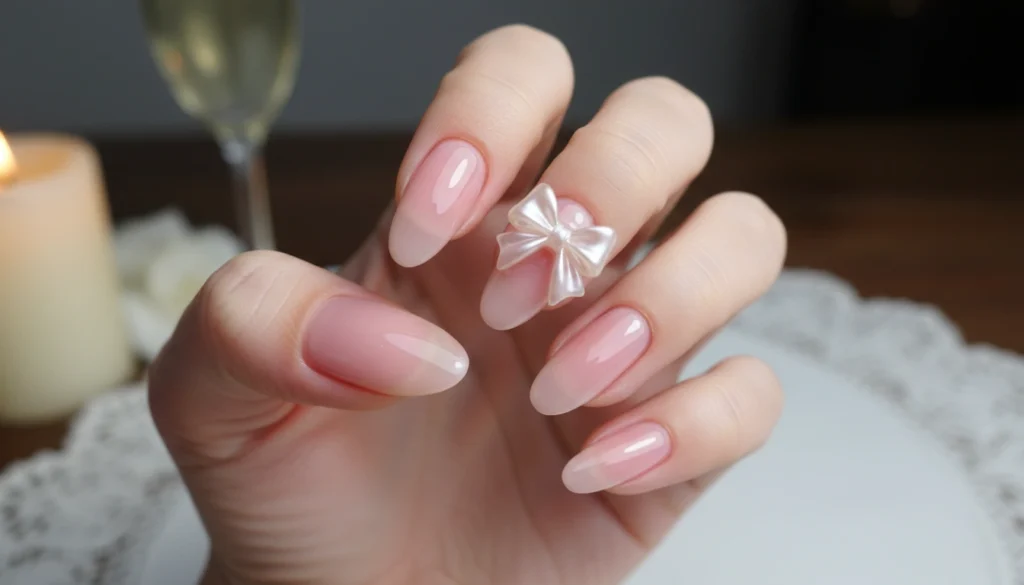 Sheer Pink Nails