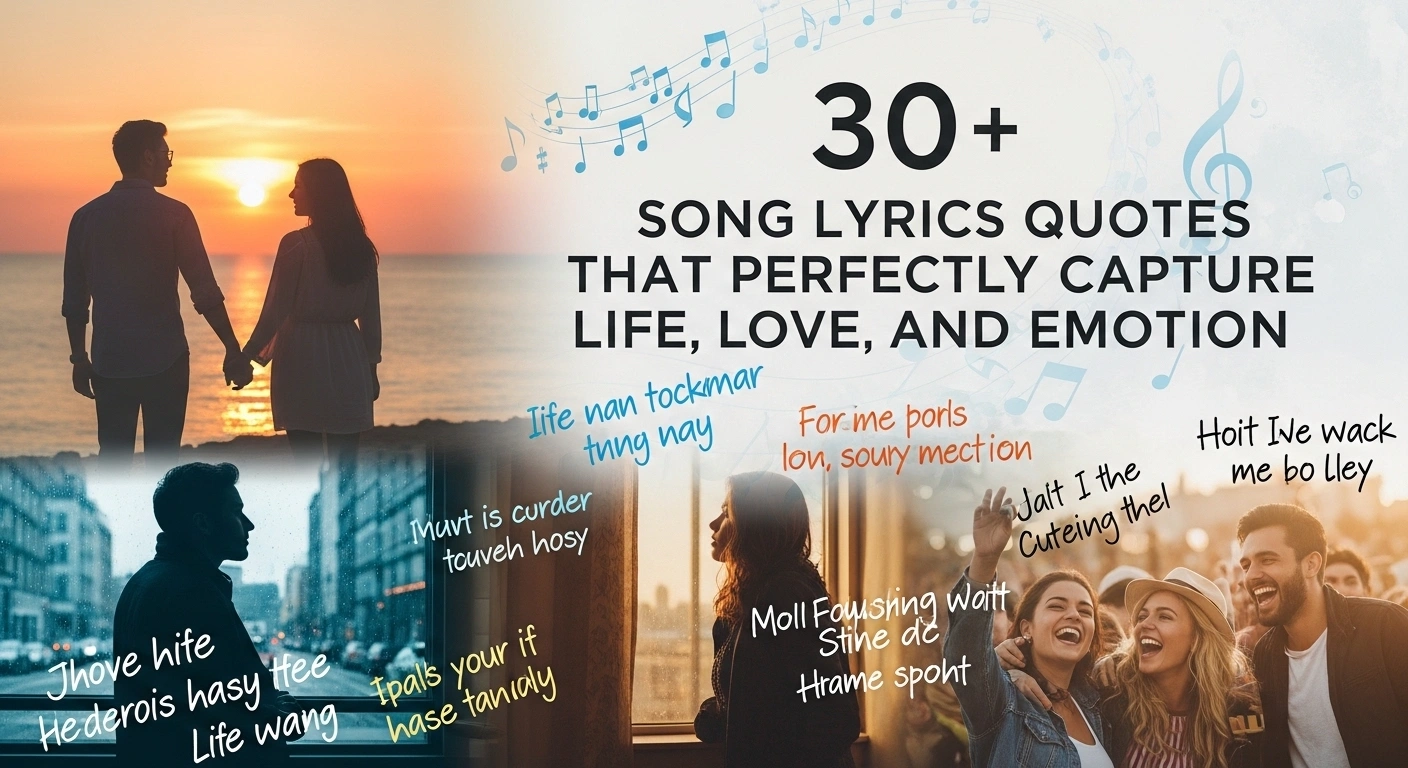 30+ Song Lyrics Quotes About Love, Life, and Inspiration