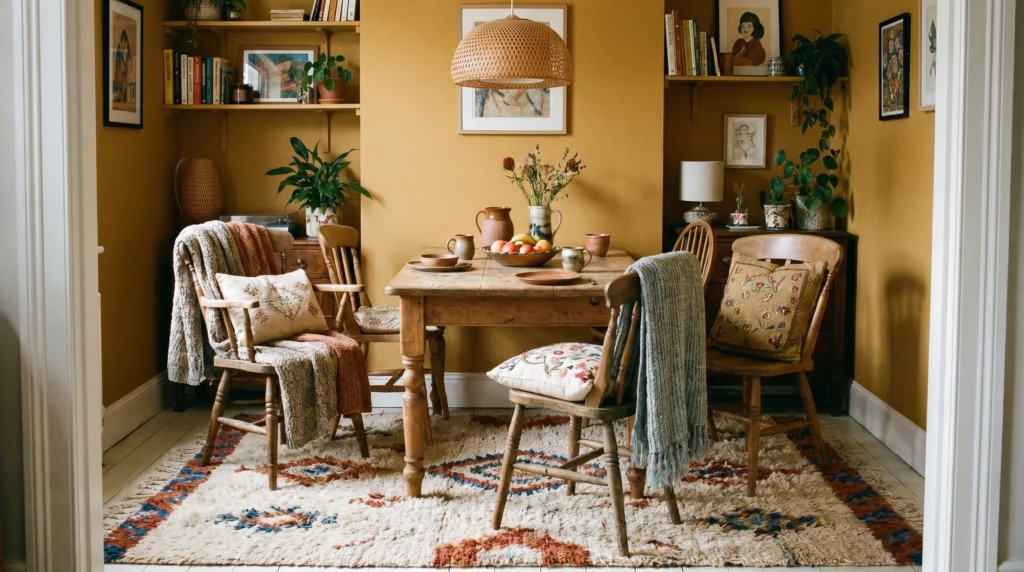 Cozy Rug That Defines Without Shrinking