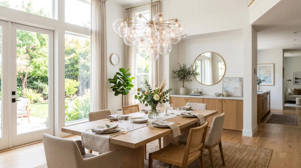 Glass Fixtures for an Airy Look