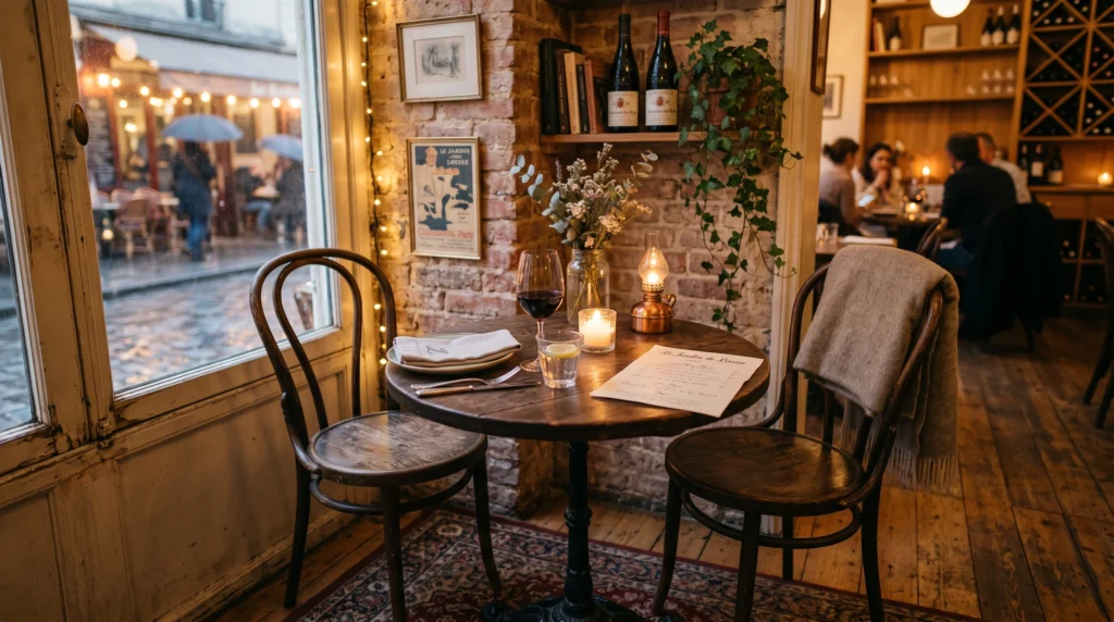 Small Bistro-Style Round Table