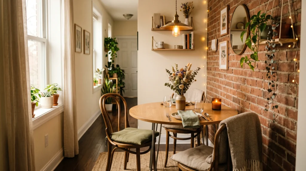 Slim Round Table for Narrow Spaces