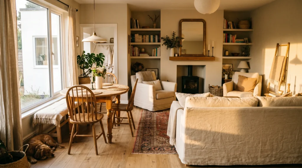 Open Layout Connection With Living Space