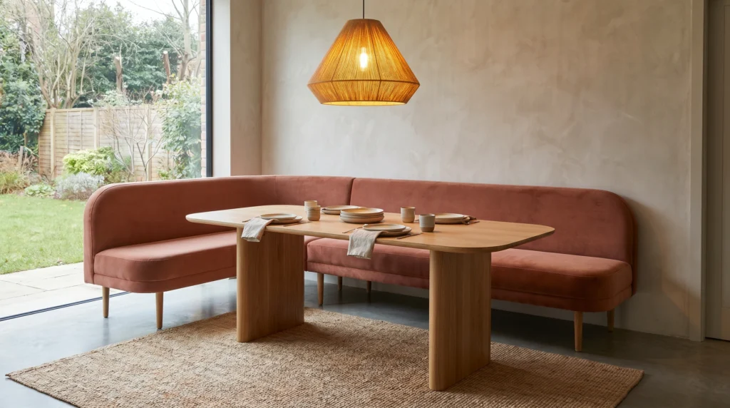 Light Wood Bench for Airy Vibes