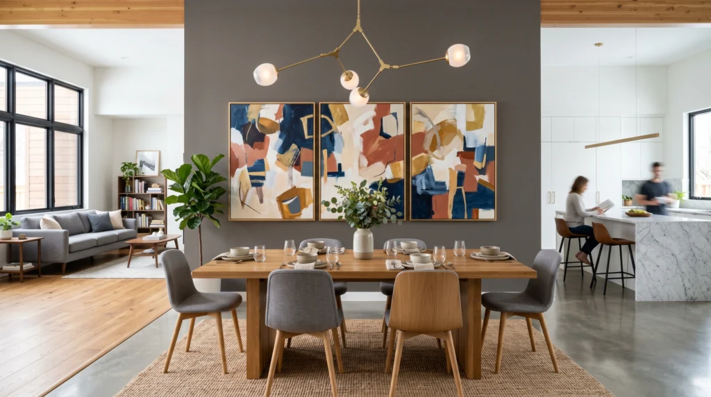 Use Art to Define the Dining Zone