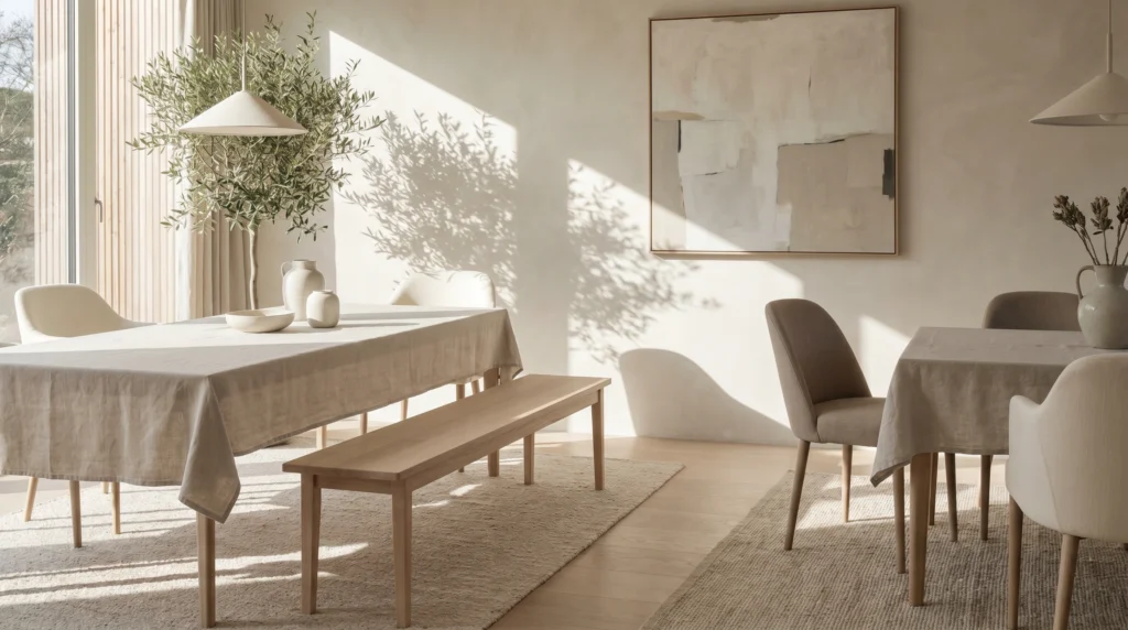 Minimal Wooden Bench for Clean Lines