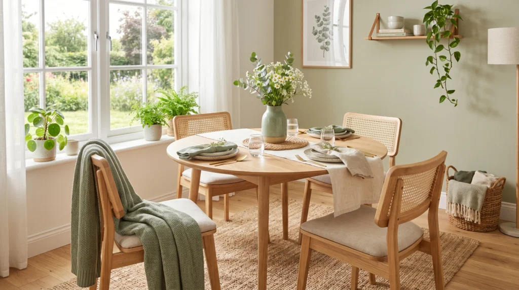 Light Wood Table for an Airy Look