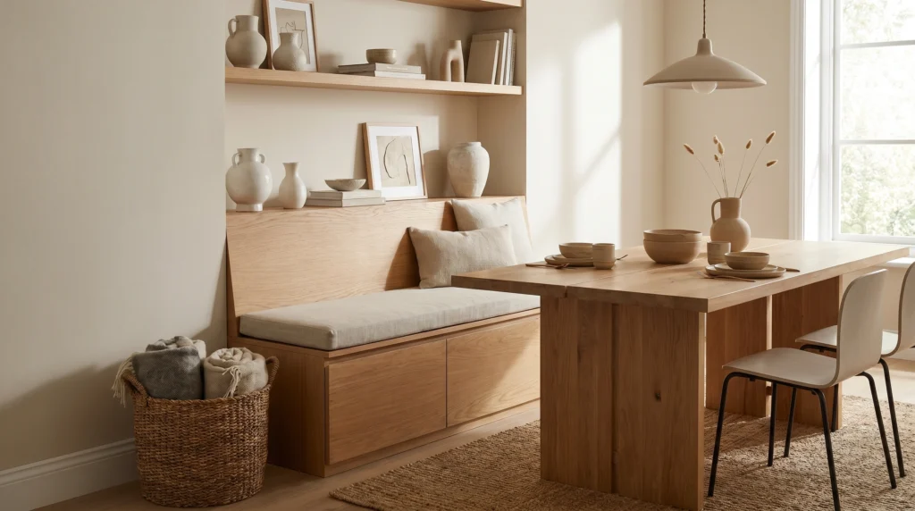 Bench with Hidden Storage