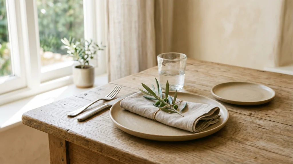 Minimal Place Settings with a Twist