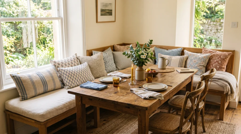 Bench Seating for a Relaxed Luxury Feel