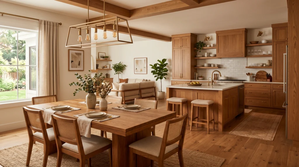 Repeat Materials Like Wood or Metal