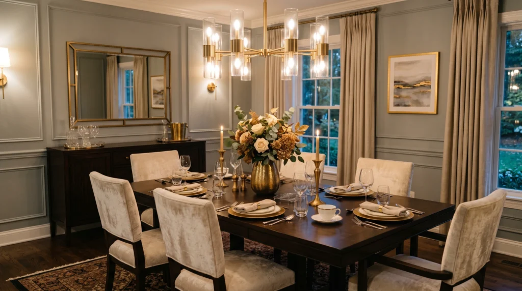 Metallic Accents for Subtle Shine