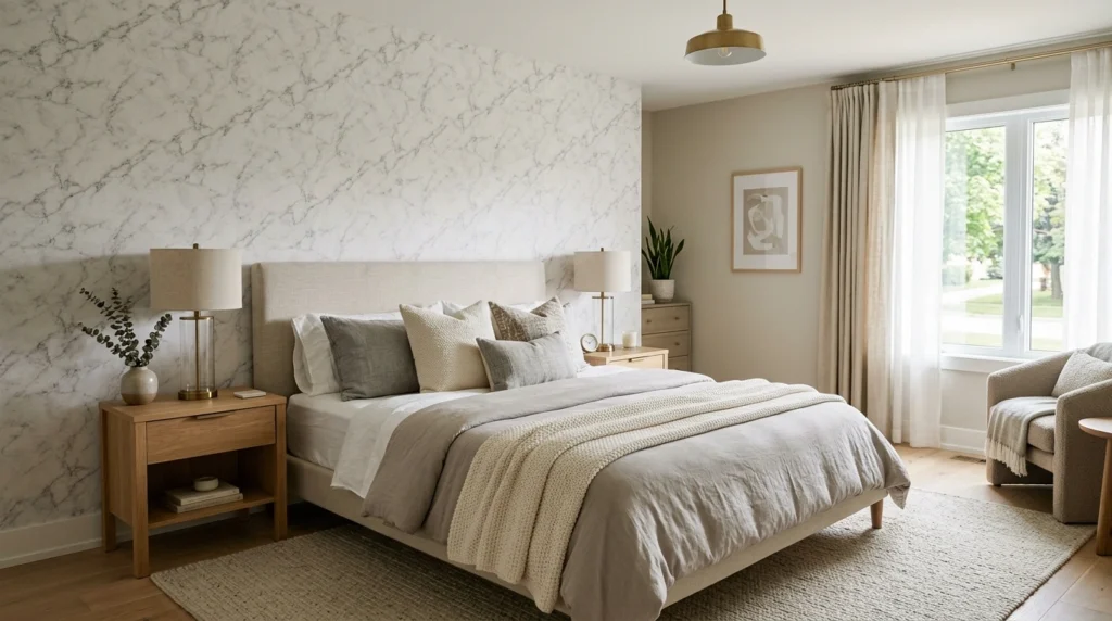 Marble-Inspired Wallpaper