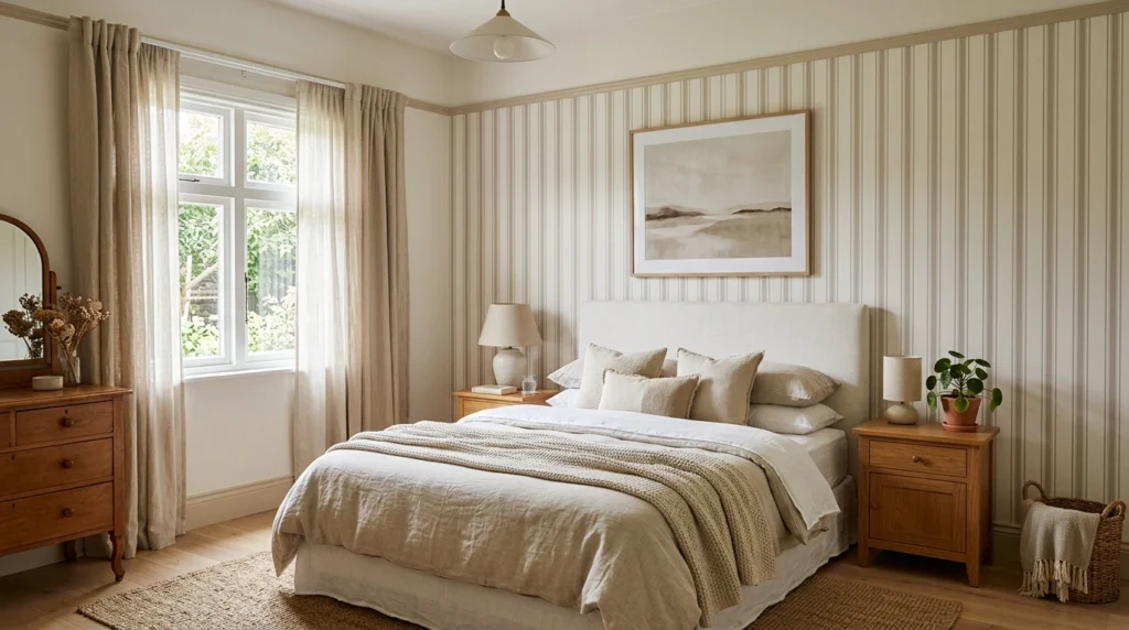 Striped Wallpaper for Height