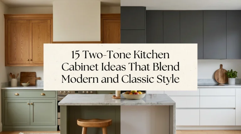 15 Two-Tone Kitchen Cabinet Ideas That Blend Modern and Classic Style feels kitchen little flat