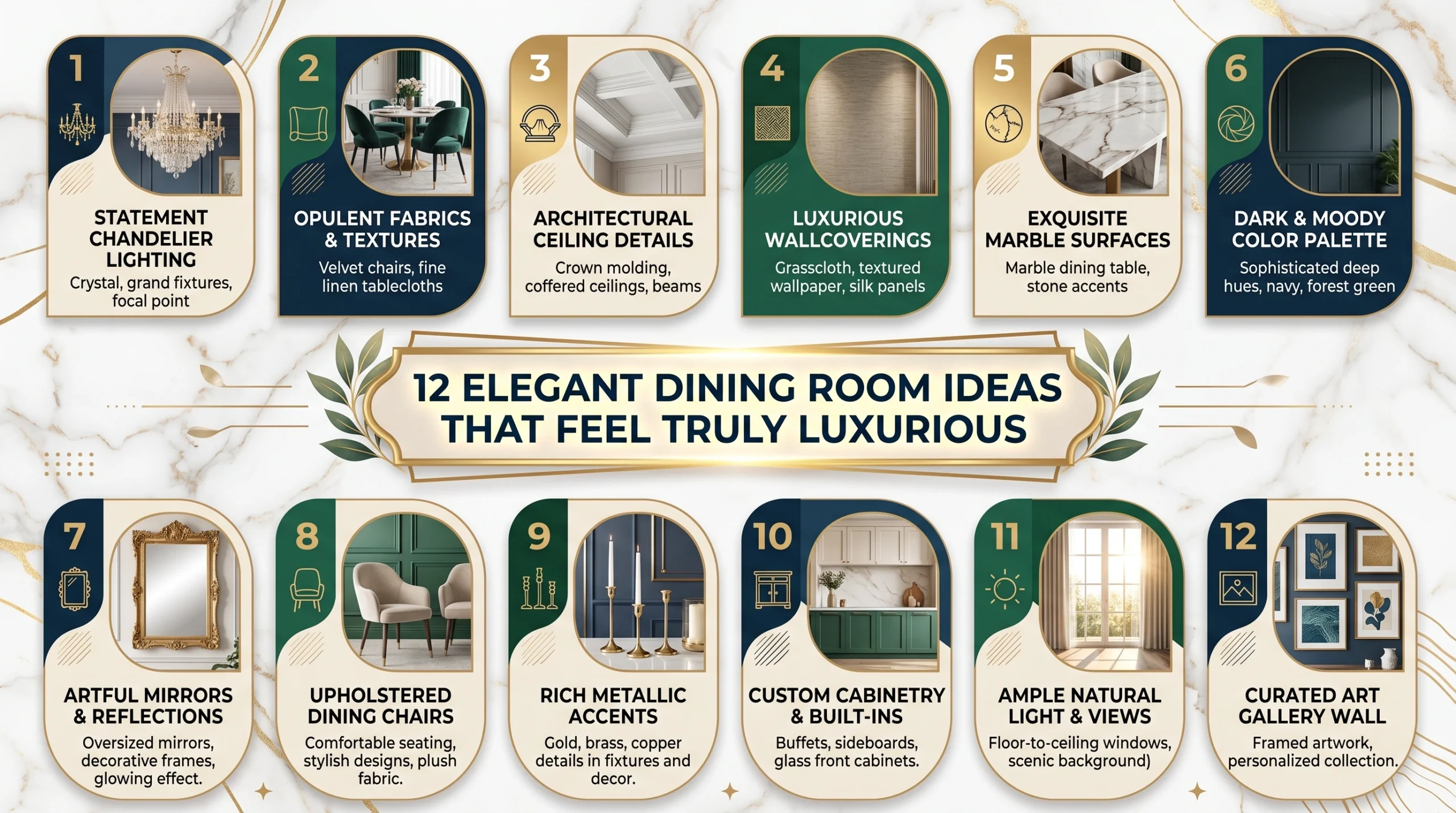 12 Elegant Dining Room Ideas That Feel Truly Luxurious