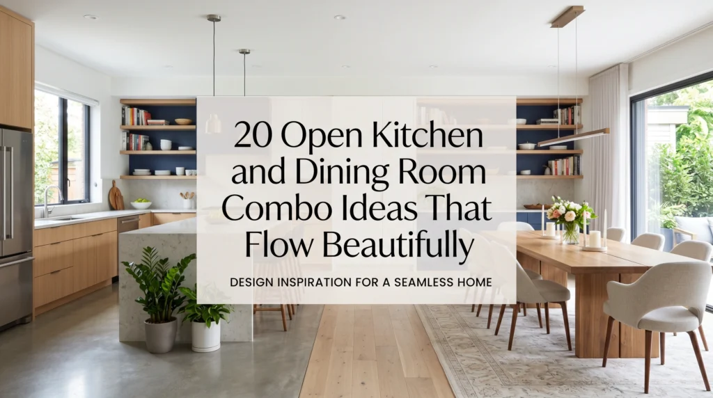 20 Open Kitchen and Dining Room Combo Ideas That Flow Beautifully
